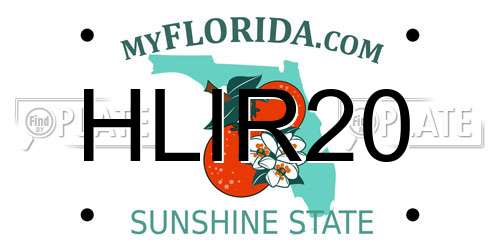 HLIR20 Florida License Plate