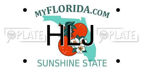 HLJ Florida License Plate
