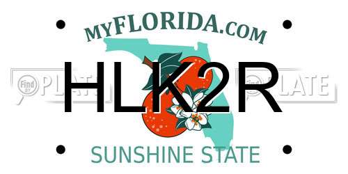 HLK2R Florida License Plate
