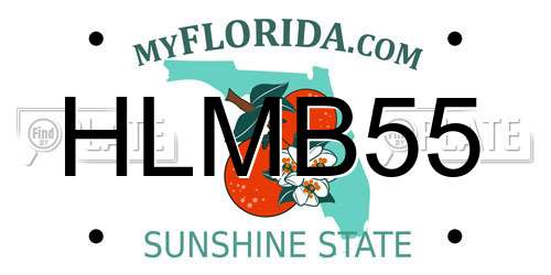 HLMB55 Florida License Plate