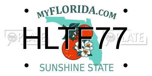 HLTF77 Florida License Plate