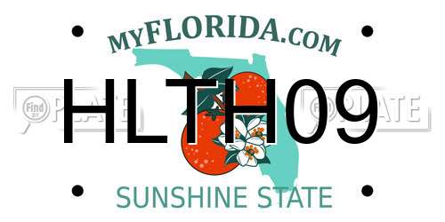 HLTH09 Florida License Plate