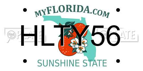 HLTY56 Florida License Plate