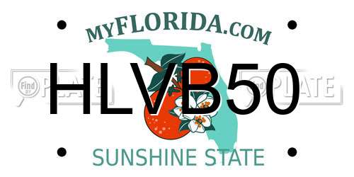 HLVB50 Florida License Plate