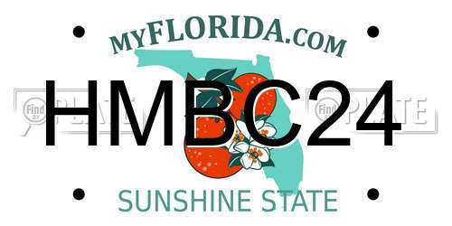 HMBC24 Florida License Plate