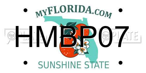 HMBP07 Florida License Plate