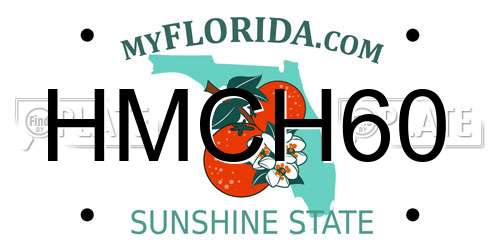 HMCH60 Florida License Plate
