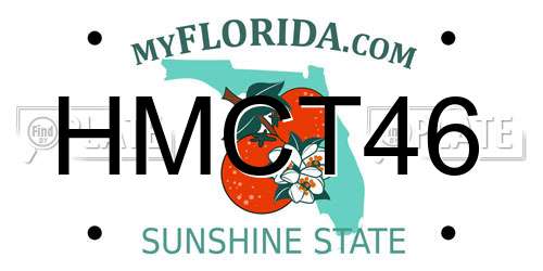 HMCT46 Florida License Plate