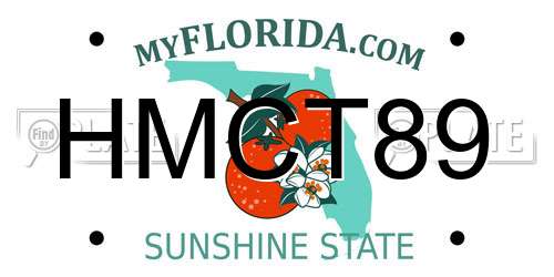HMCT89 Florida License Plate