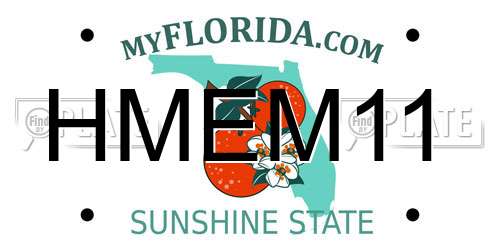 HMEM11 Florida License Plate