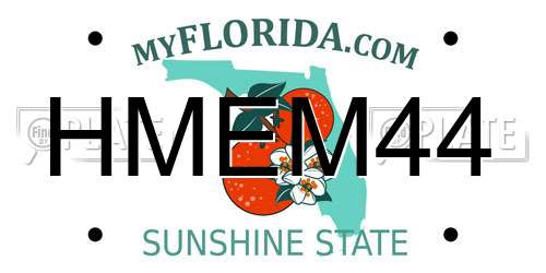 HMEM44 Florida License Plate