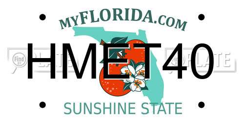 HMET40 Florida License Plate