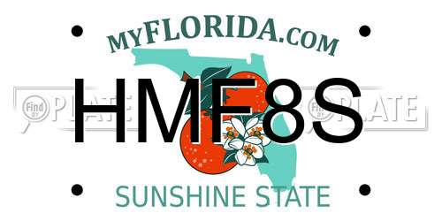 HMF8S Florida License Plate