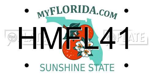 HMFL41 Florida License Plate