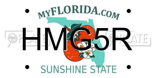 HMG5R Florida License Plate