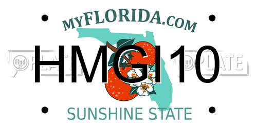 HMGI10 Florida License Plate