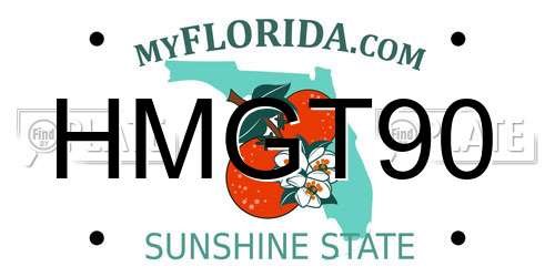 HMGT90 Florida License Plate