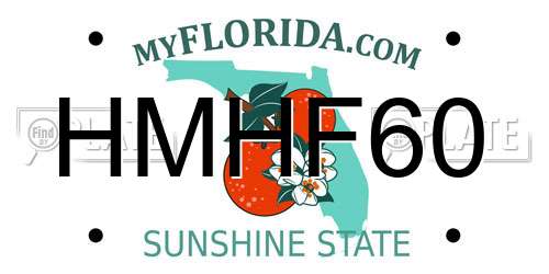 HMHF60 Florida License Plate