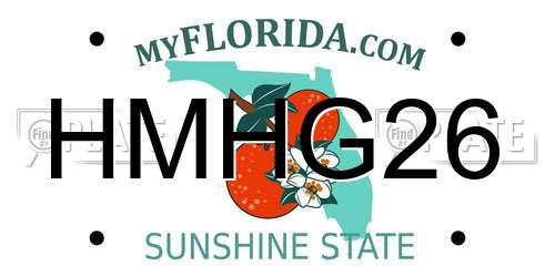 HMHG26 Florida License Plate