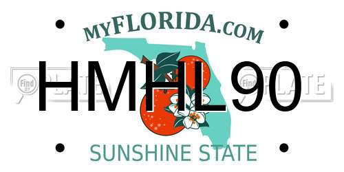 HMHL90 Florida License Plate