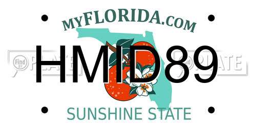 HMID89 Florida License Plate