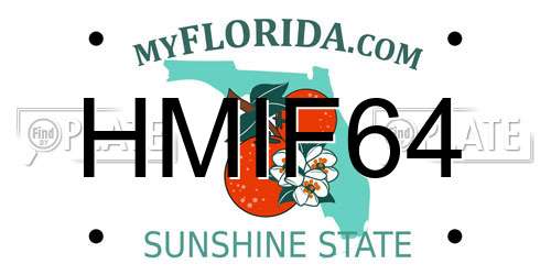HMIF64 Florida License Plate