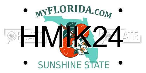 HMIK24 Florida License Plate
