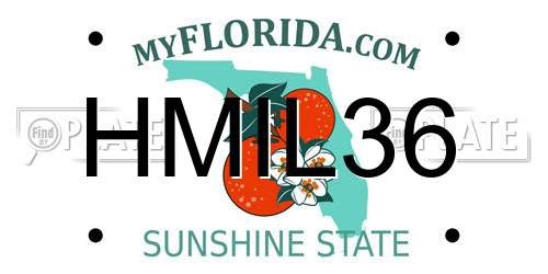 HMIL36 Florida License Plate