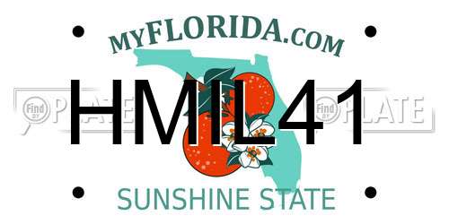 HMIL41 Florida License Plate
