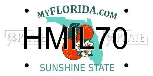 HMIL70 Florida License Plate