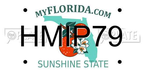 HMIP79 Florida License Plate