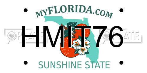HMIT76 Florida License Plate