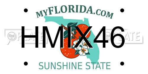 HMIX46 Florida License Plate
