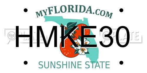 HMKE30 Florida License Plate