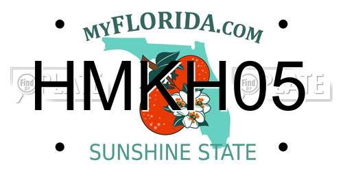 HMKH05 Florida License Plate