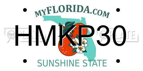 HMKP30 Florida License Plate