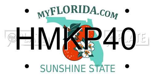 HMKP40 Florida License Plate
