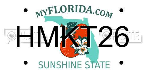 HMKT26 Florida License Plate