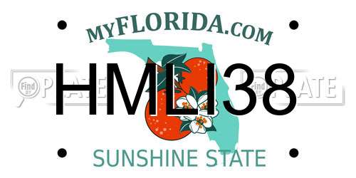 HMLI38 Florida License Plate