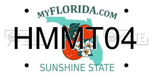 HMMT04 Florida License Plate