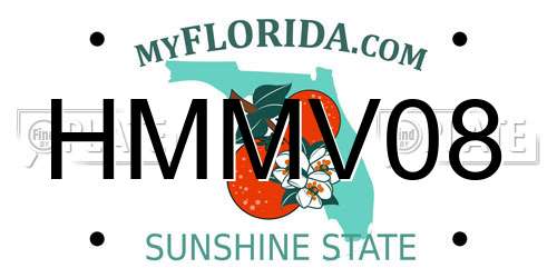 HMMV08 Florida License Plate