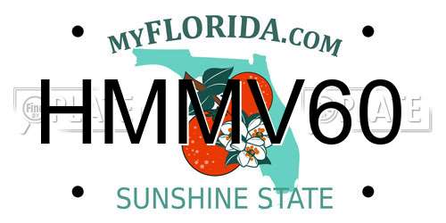 HMMV60 Florida License Plate