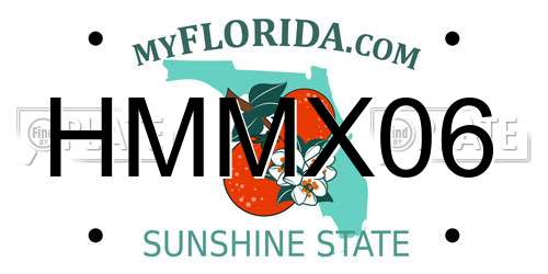 HMMX06 Florida License Plate