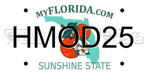 HMOD25 Florida License Plate
