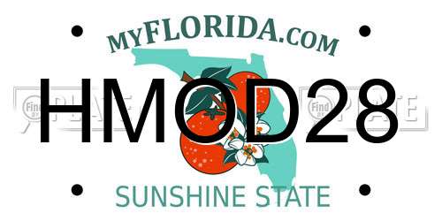 HMOD28 Florida License Plate