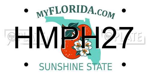 HMPH27 Florida License Plate