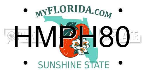HMPH80 Florida License Plate