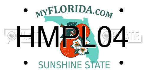 HMPL04 Florida License Plate