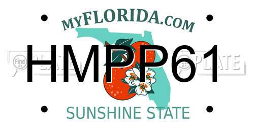 HMPP61 Florida License Plate