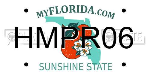 HMPR06 Florida License Plate